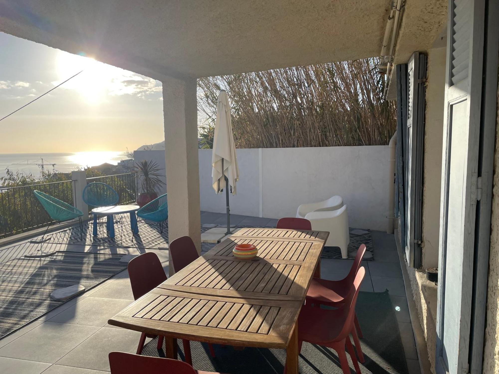 Superbe Terrasse Avec Vue Panoramique Sur La Mer Marseille Bagian luar foto